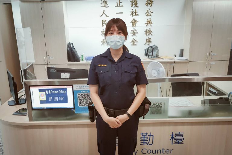 圖片說明: 南港區一名國中生日前忘記攜帶手機與家人失聯，情急之下向南港派出所尋求協助。(記者林艾錡翻攝)