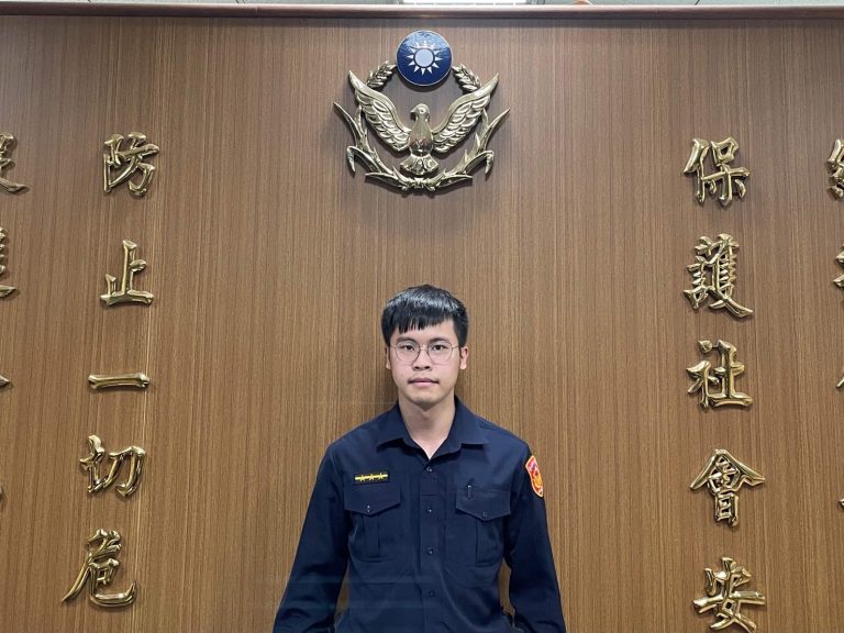 圖片說明：士林分局蘭雅派出所警員吳裕仁協助尋回貴重遺失物。(記者徐歆媛翻攝)