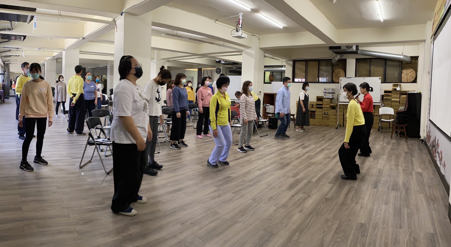 圖片說明：梅門五股平甩堂，推動新北多元福利據點，場地寬敞舒適。（劉正廷攝）