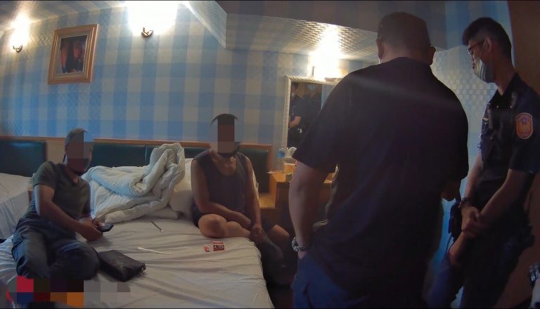 圖片說明：板橋警破獲擄人詐騙集團。（記者戴昱弘翻攝）