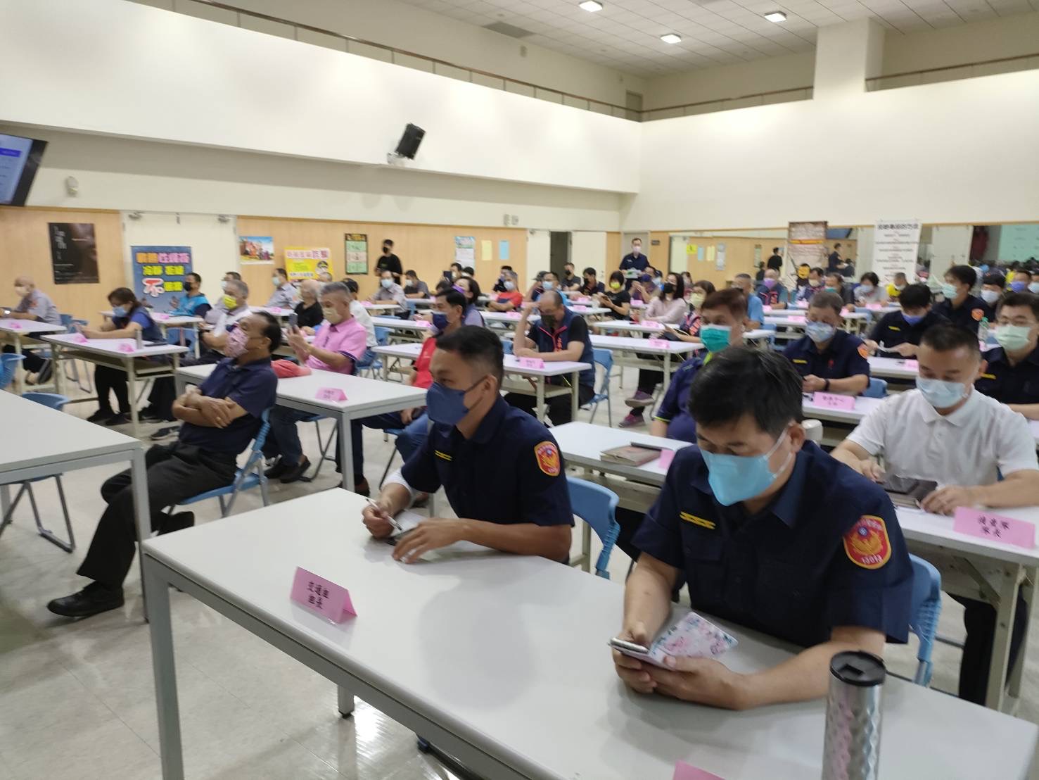 圖片說明：汐止警為萬安演習召開協調會圓滿。（記者徐煜勝翻攝）