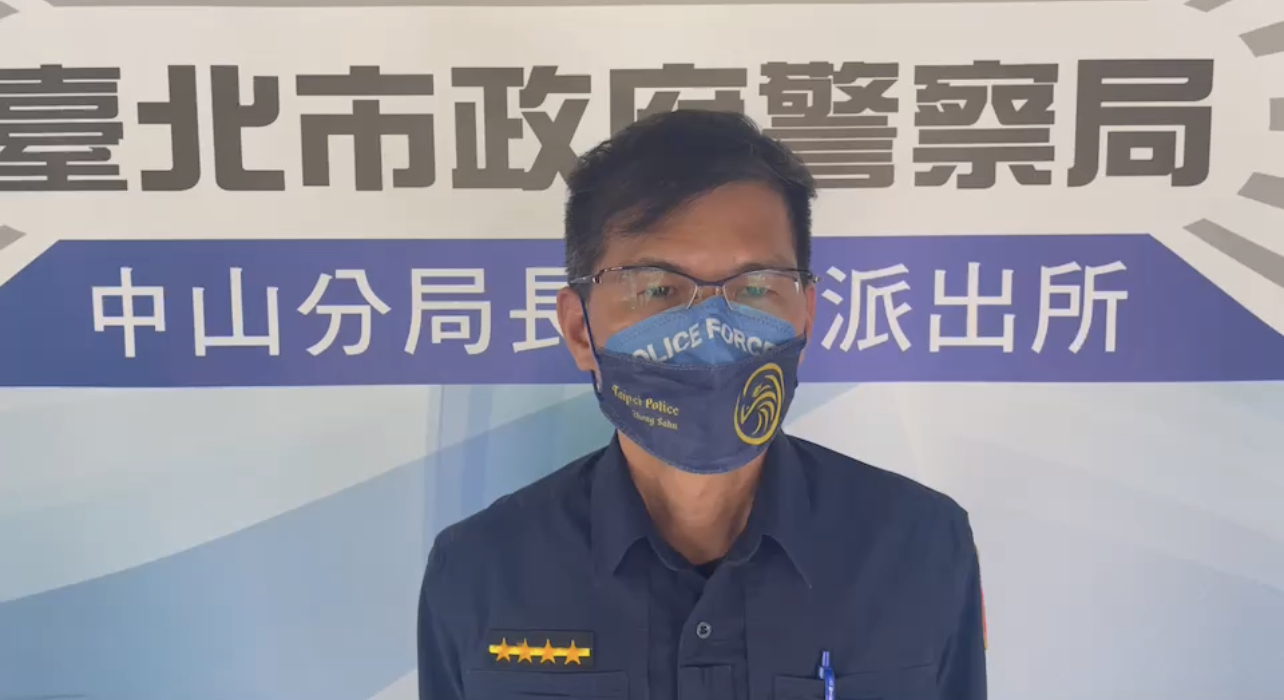 圖片說明：長春路派出所所長鄭俊廷說明。(記者宋紹誠翻攝）