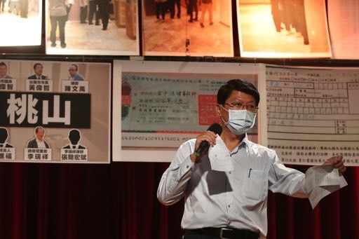 圖片說明：謝龍介議員在議會質詢的內容，被質疑以偏蓋全、指東打西，操弄選舉的動作，背後的目的並不單純。(圖/翻攝自謝龍介臉書)