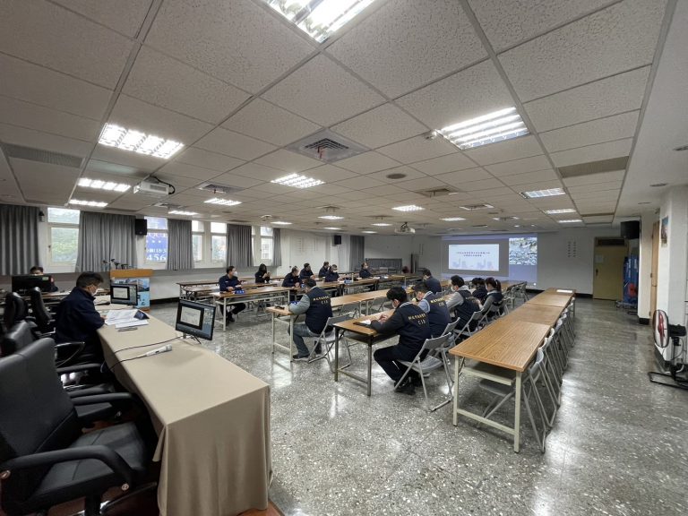 板橋警分局召開任務提示。（記者戴昱弘翻攝）