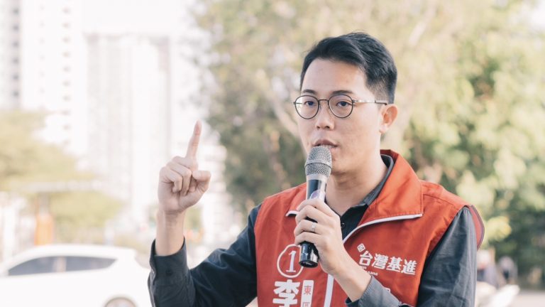 基進黨台南巿議員李宗霖公開支持民進黨邱莉莉競選議長。（圖/台南市議員李宗霖提供）