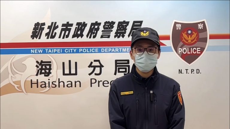 海山所副所長吳愷峰說明案情。（記者戴昱弘翻攝）