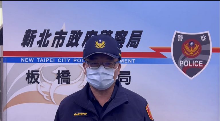 板橋分局後埔所副所長黃政凱說明案情。（記者戴昱弘翻攝）