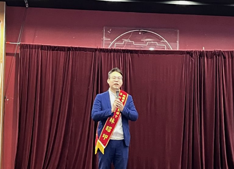 基隆同鄉會最年輕理事長林昭印歡迎更多年青人加入。（記者馬治薇攝）