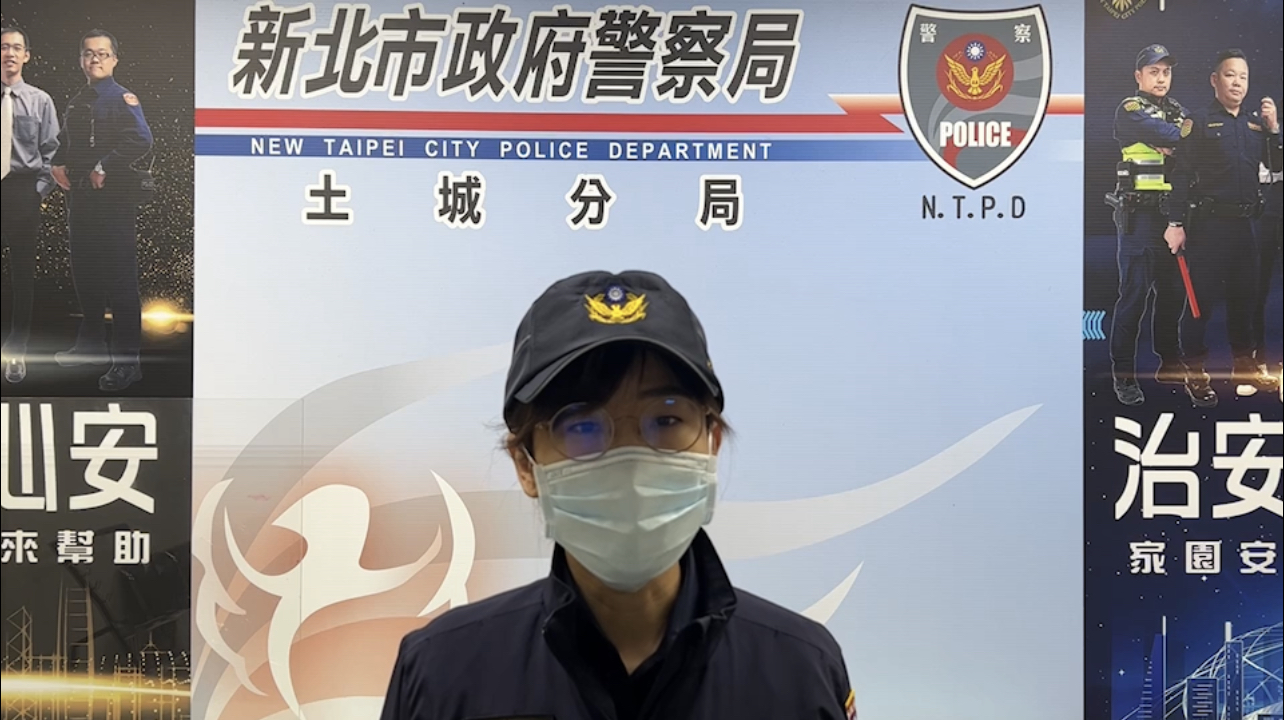 土城所副所長吳佳馨說明。（記者徐煜勝翻攝）