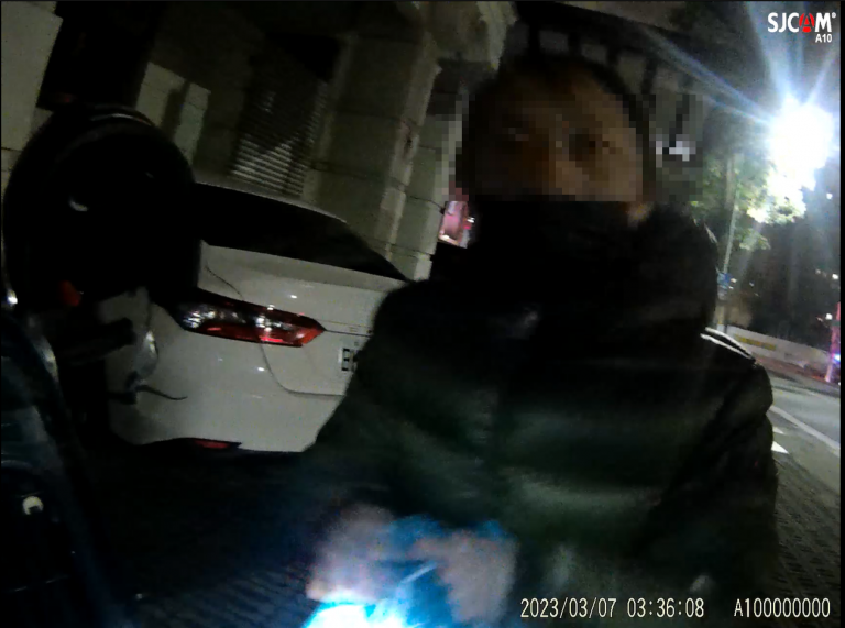 中市警四分局大墩派出所日前毋枉毋縱逮捕持毒犯嫌。(圖/記者謝榮浤翻攝)