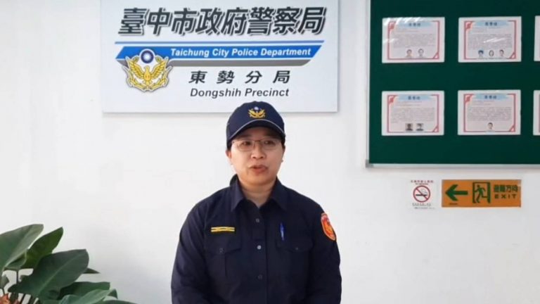 中市警東勢分局東勢派出所長周宜禾強調,不容許不法行為挑戰公權力。(圖/記者謝榮浤翻攝)