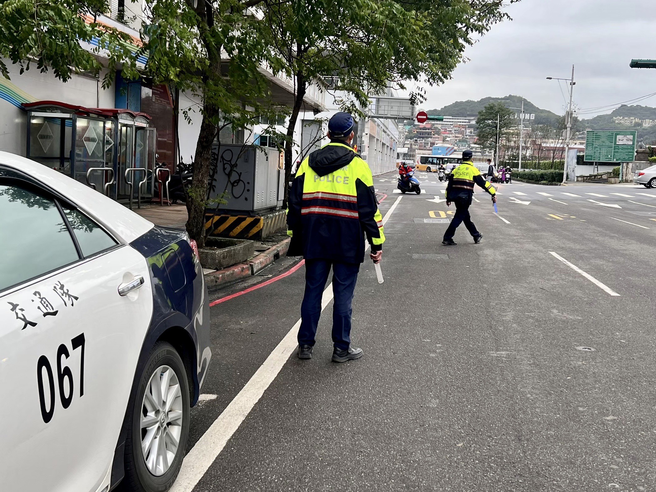基隆市警察局自農曆年開始推動行人友善政策。（記者吳登國翻攝）