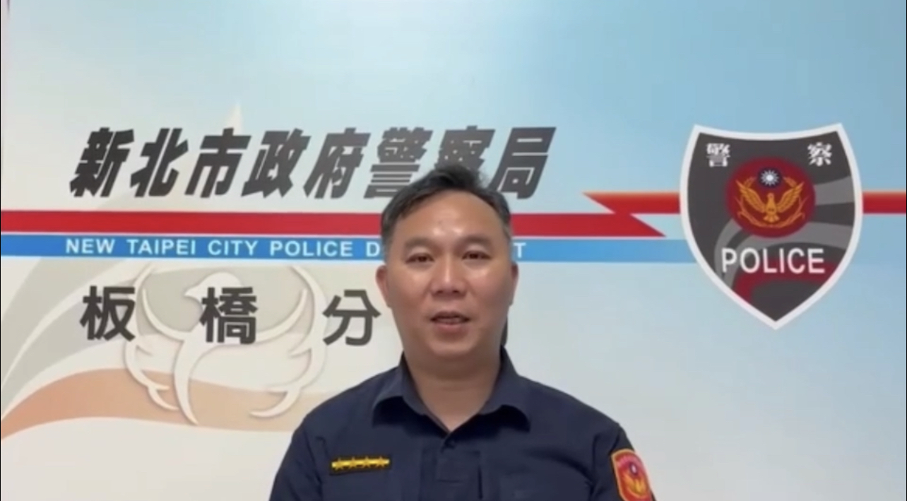板橋分局沙崙派出所副所長戴明剛說明。（記者戴昱弘翻攝）