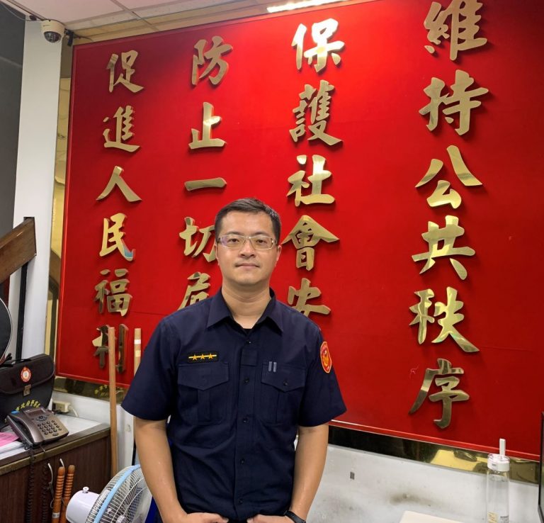 內湖派出所警員莊若笙。（記者薛秀蓮翻攝）