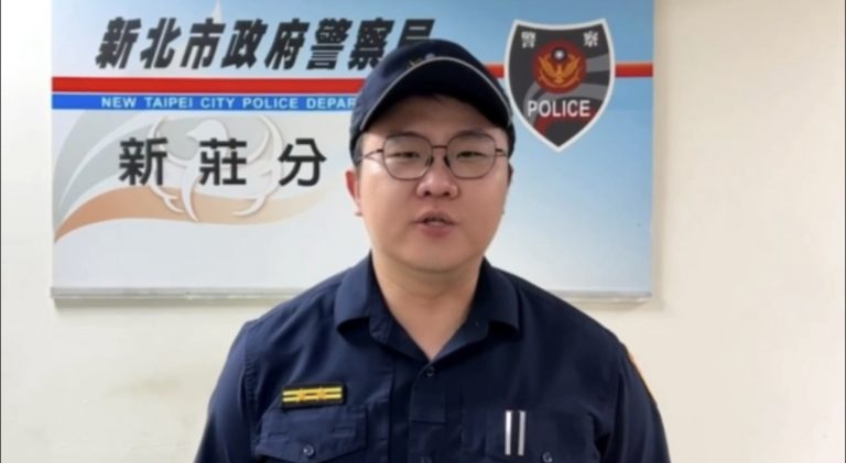 新莊警分局福營派出所長周義哲說明。（記者徐煜勝翻攝）