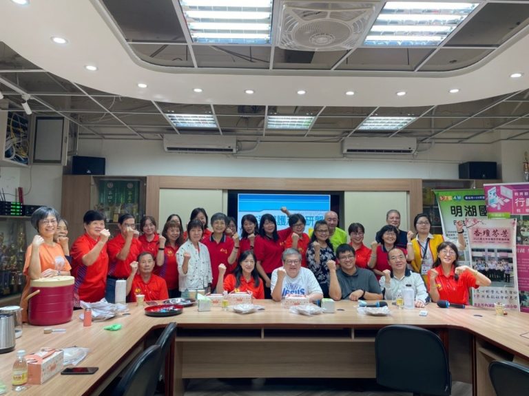 內湖波麗士宣導情形。（記者薛秀蓮翻攝)