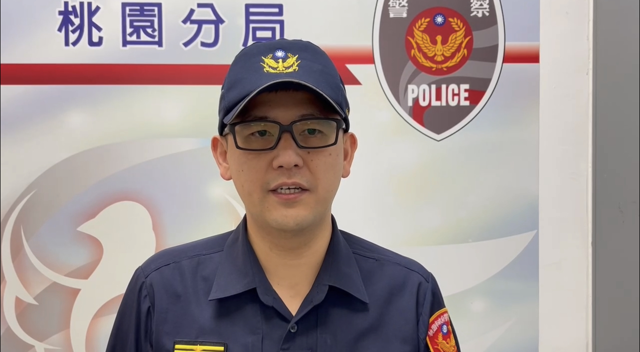 桃園警分局同安所副所長楊世傑說明。（記者徐煜勝翻攝）