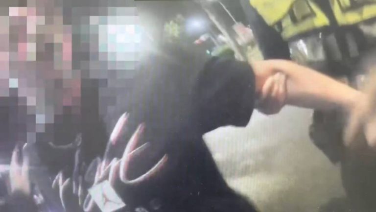 警到場後2男均向警員表示遭毆打。（記者林金聖翻攝）