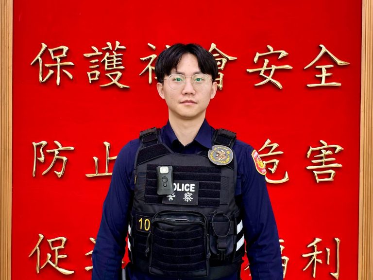 文德派出所警員吳長霖。（記者薛秀蓮翻攝)