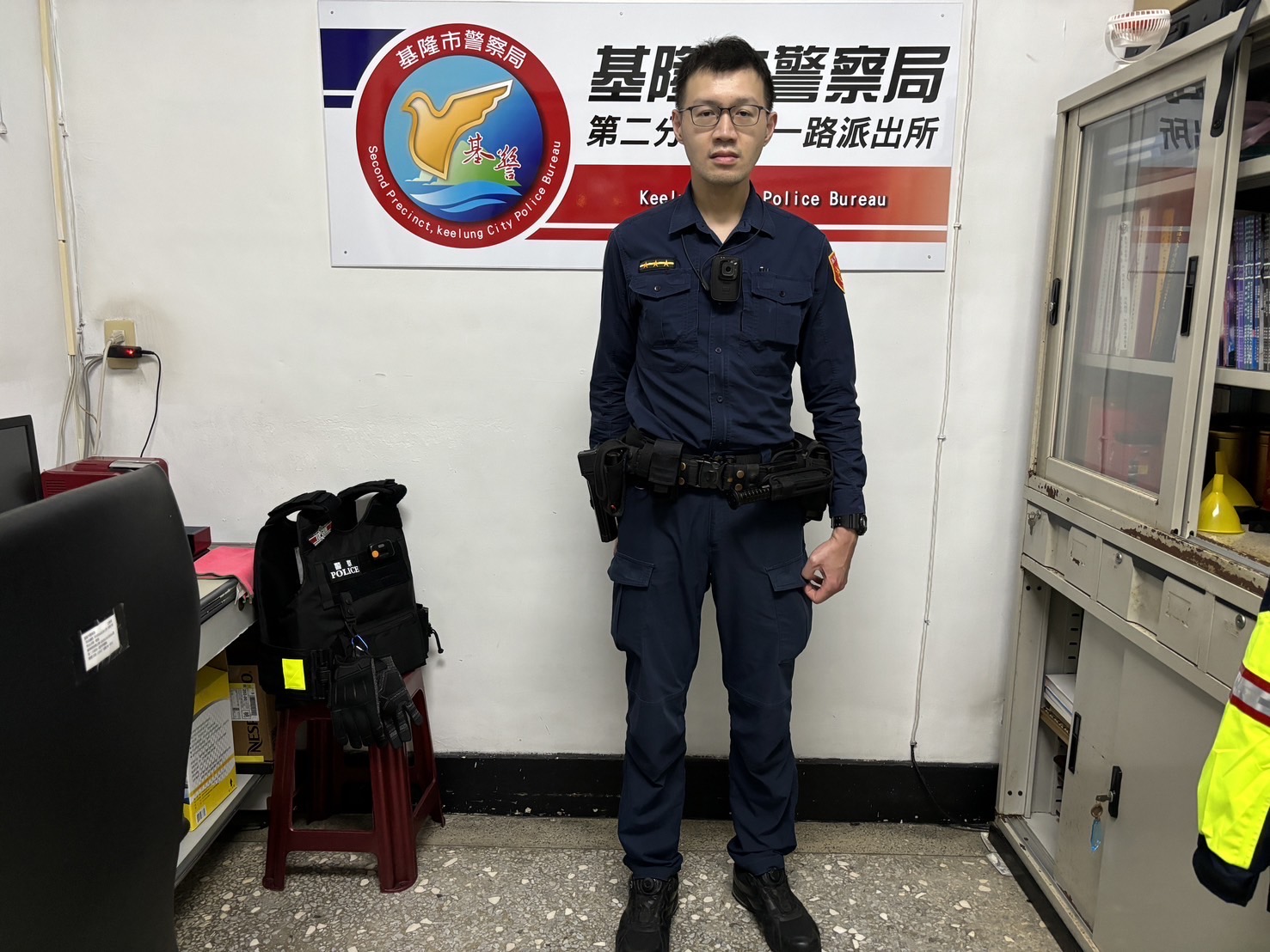 和一路派出所警員林星辰。(記者薛秀蓮翻攝)