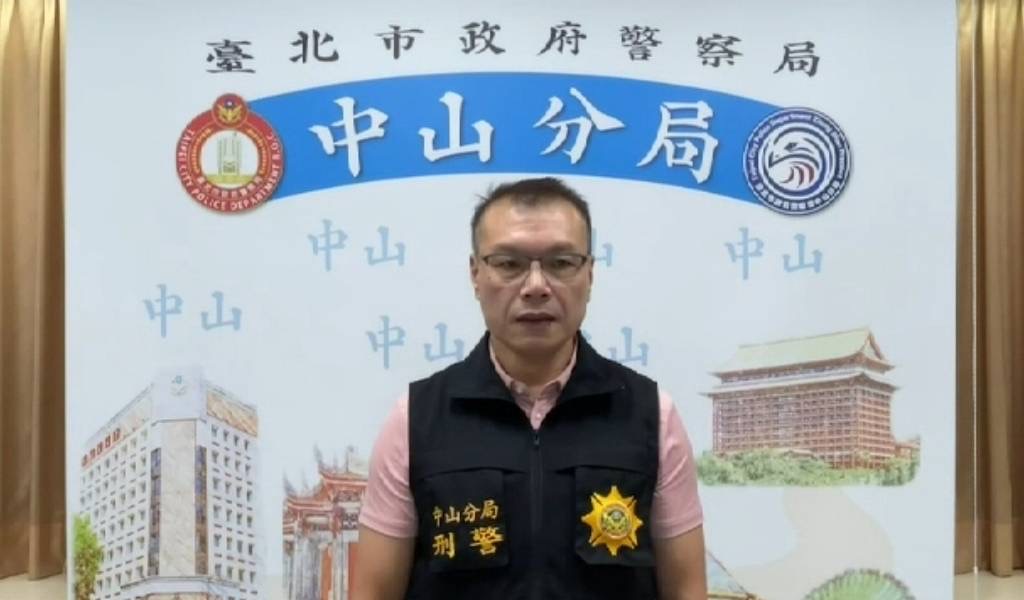 偵查隊長袁雲澂說明畫面。(記者薛秀蓮翻攝)
