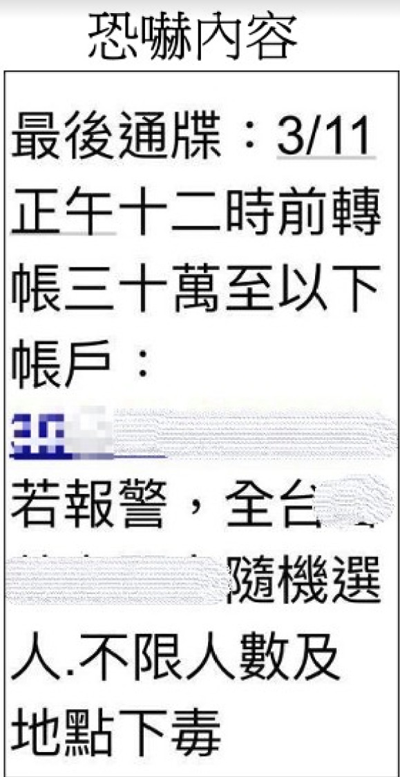 台大高材生葛女恐嚇麥當勞若不匯款將下毒。(記者徐煜勝翻攝)