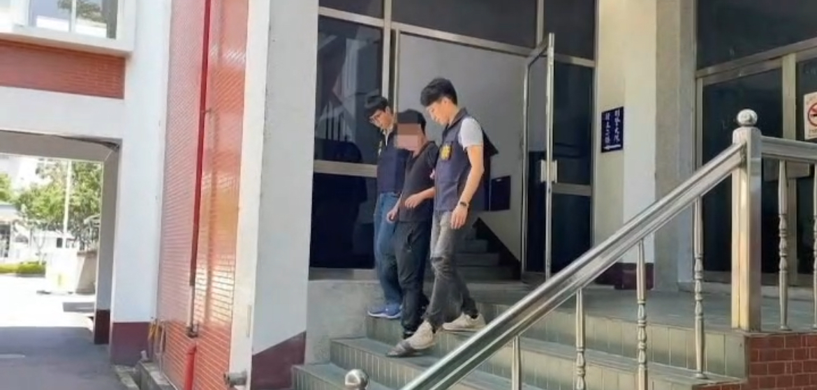 警方將江嫌移送法辦。(記者徐煜勝翻攝)