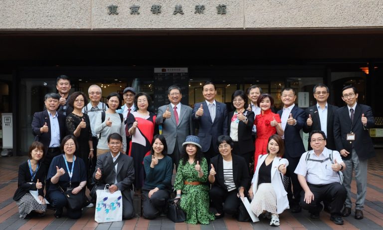 楊文科此行特別了解了東京都美術館在策展規劃、運營模式方面的成功經驗大合照。（圖/新竹縣政府提供）