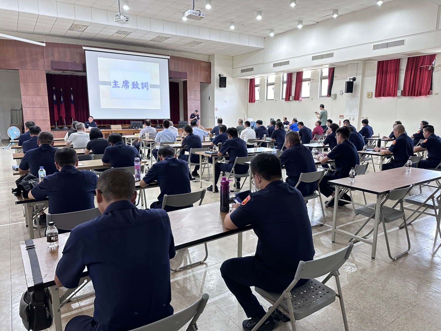 瑞方分局召開萬安47號演習協調會。(記者徐煜勝翻攝)