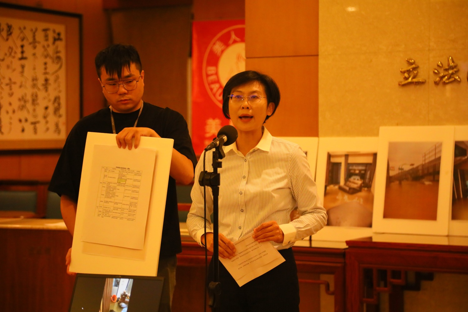 林岱樺主張,針對我國國情及產業發展策略,應該進一步結合產業發展政策目標,成立「凱米風災中小企業災害復舊專案貸款」。(記者包克明 攝)