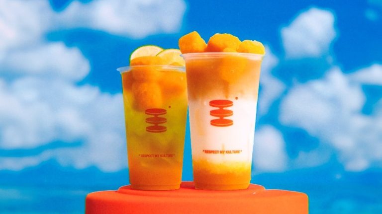 今年夏末，Kure8八酵茶推出多款芒果限定飲料。(圖/Kure8提供)