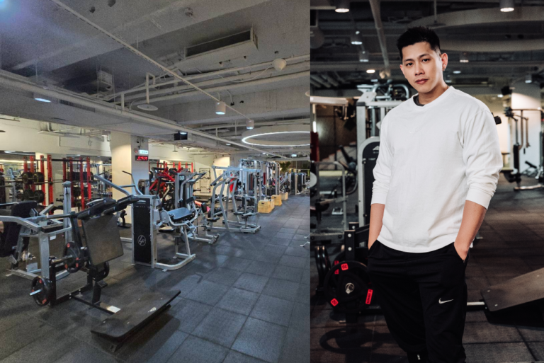 時尚運動健身俱樂部內部環境及賴執行長（右）（圖/時尚運動健身俱樂部提供）