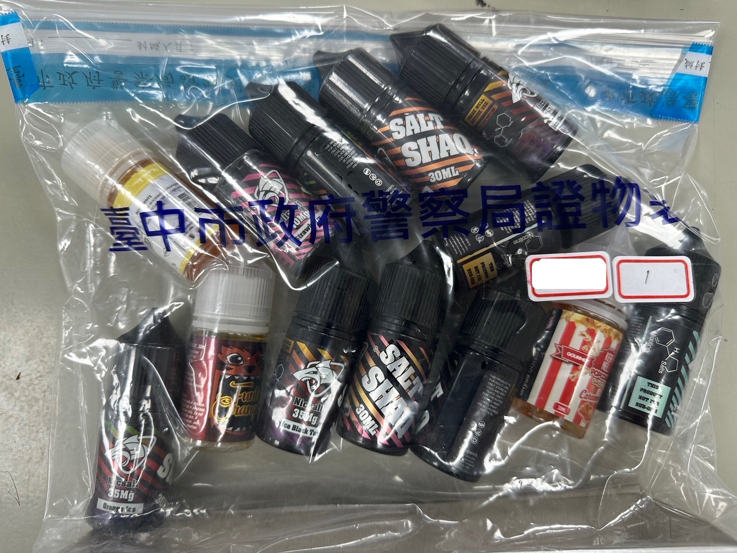 台中市警方於此次專案期間所查緝大麻證物。(記者徐煜勝翻攝)