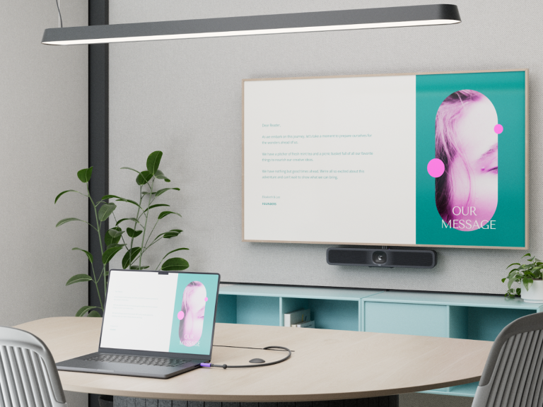 全新 MeetUp 2 AI 視訊攝影機，專為小型會議室打造，支援 BYOD 靈活部署，配備專用5公尺 USB 延長線，只需搭配筆電即可輕鬆啟動會議，帶來靈活便捷的視訊協作體驗，展現未來科技趨勢。（圖/Logitech提供）