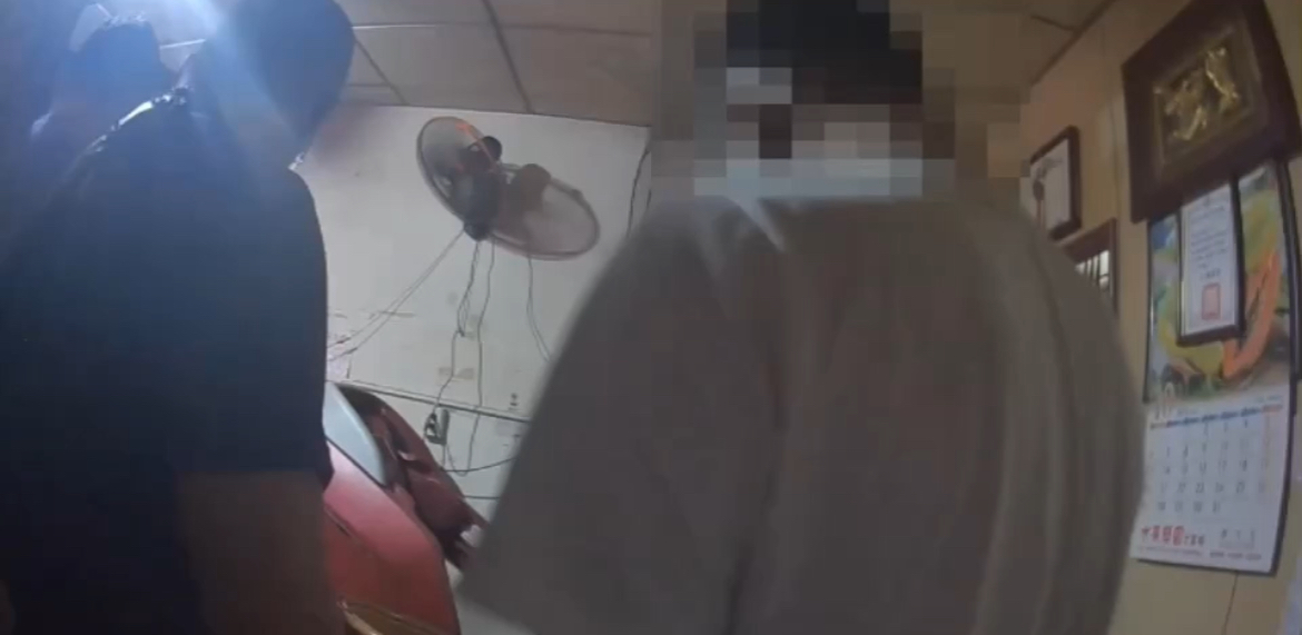 土城分局溯源查獲劉男的菸彈分裝場。(記者徐煜勝翻攝)