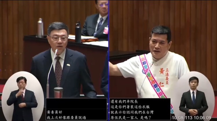 黃仁在立法院為族人鄉親爭取權益發聲,不餘遺力。(圖/黃仁國會辦公室)