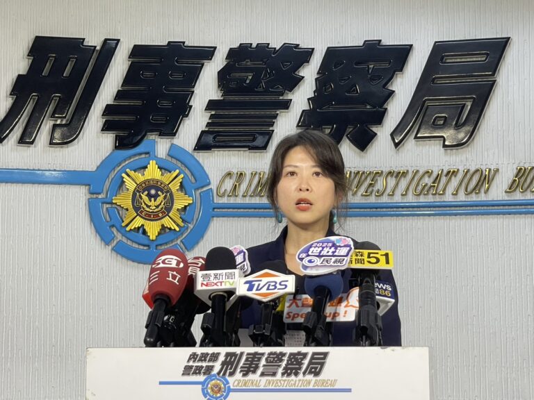 刑事局偵查第九大隊第二隊隊長張伊君說明案情。(刑事局提供)