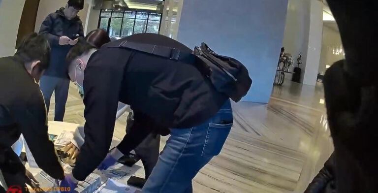 刑事局中打警方搜索行動。(記者徐煜勝翻攝)