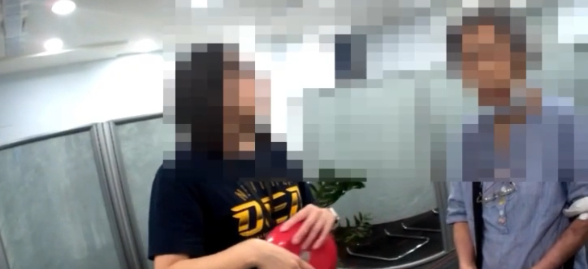 大安分局警銀聯合阻詐。(記者徐煜勝翻攝)