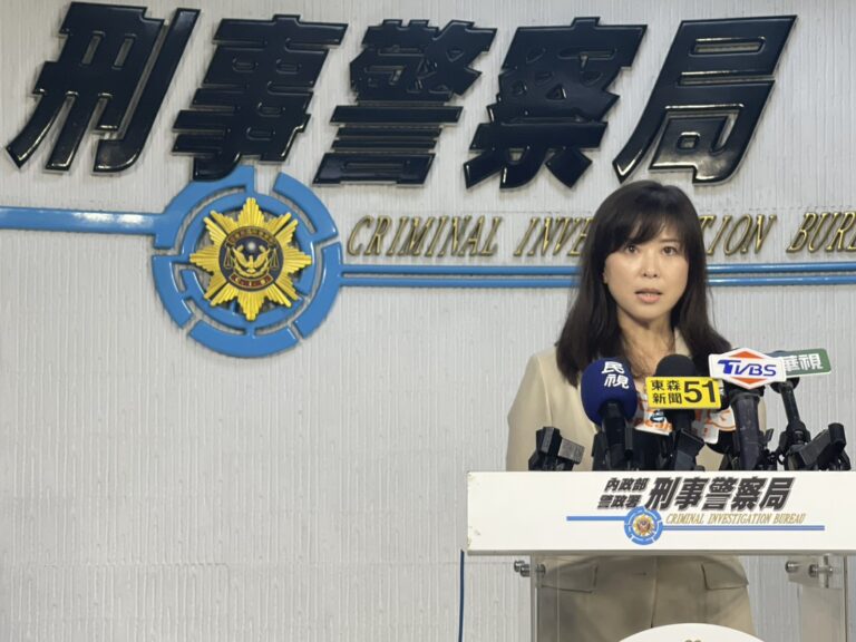 刑事局偵查第九大隊第二隊長張伊君說明案情。(刑事局提供)