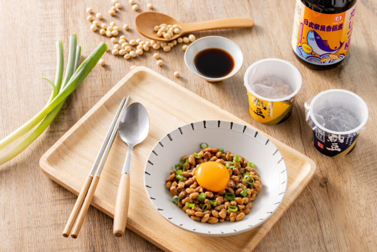 父親節送工研醋「納豆」產品，在餐桌上陪爸爸一起享美食。（圖/工研醋提供）