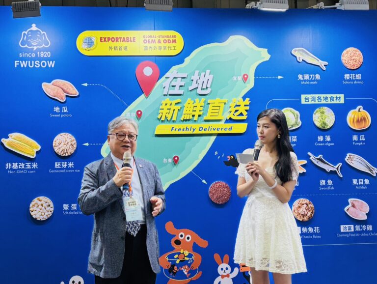 福壽董事長洪堯昆現身展場，分享品牌經營與永續願景。(圖/福壽實業提供)