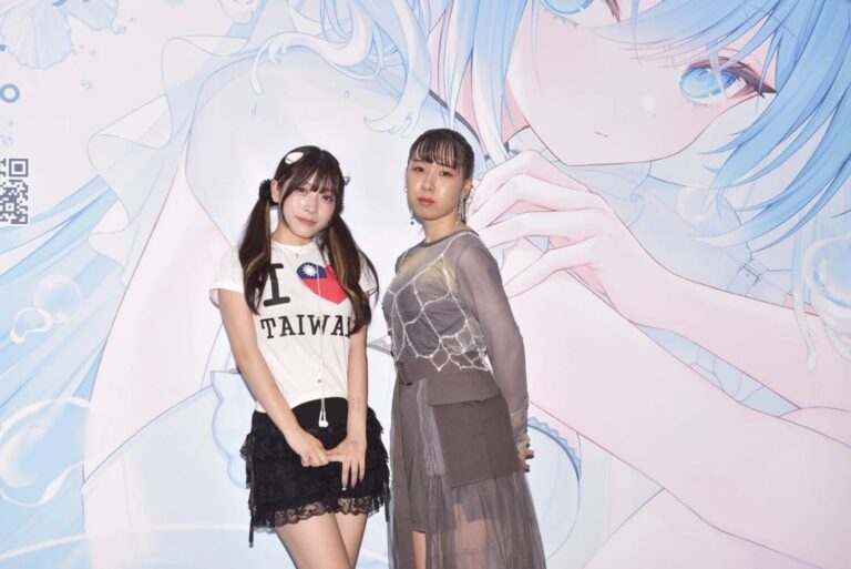三野宮玲(左)、彩莉 Ayari來台出席動漫展活動。(圖/漫博日本館 提供)