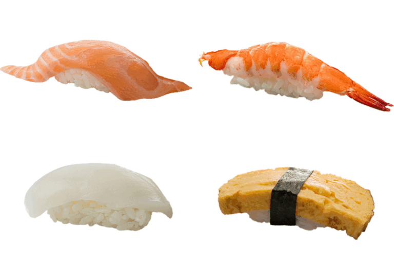 沖繩那覇金澤美味壽司賀台灣國慶日推出免費壽司一貫台灣限定活動，凡出示台灣護照，每人即可獲贈壽司一貫。可選擇的食材包括鮭魚、鮮蝦、魷魚及玉子燒。(圖/金澤美味壽司提供)