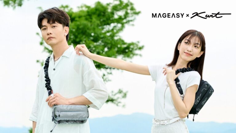 MAGEASY 攜手插畫家 Kurt Wu 推出聯名系列商品，文博會現場搶先開賣。(圖/業者提供）