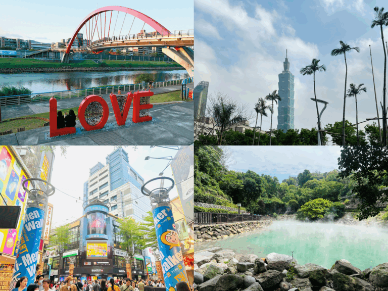 用步行與捷運串聯臺北市，從錫口碼頭到101商圈；西門町到北投溫泉，不管是歷史人文、自然景觀、購物商場應有盡有。(圖/左上為臺北旅遊網圖片；其他為風傳媒拍攝)