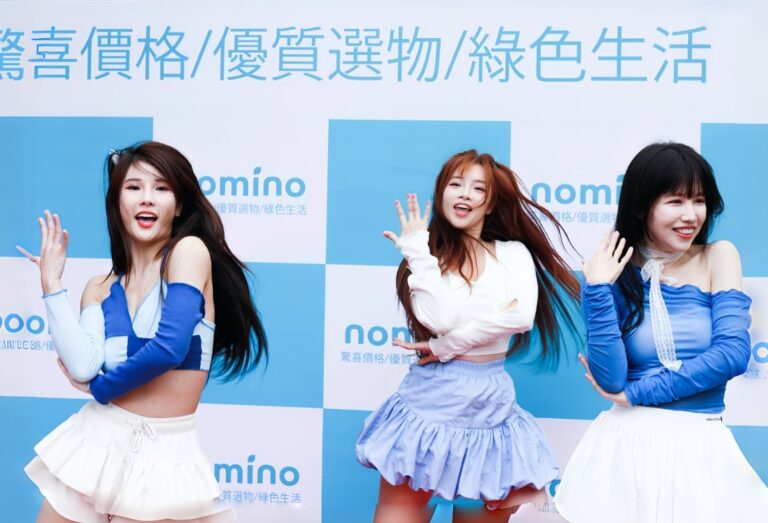 nomino開幕邀請曲曲、琳蛋、小帆三位啦啦隊人氣女神擔任開幕演出。(圖/nomino 提供)