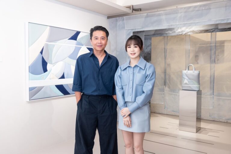 皮革藝術家 Grace x 獨立策展人 胡朝聖。(圖/Grace Han 提供)