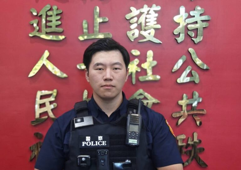 西門町派出所員警張凱博。（圖/記者 趙靜姸翻攝）