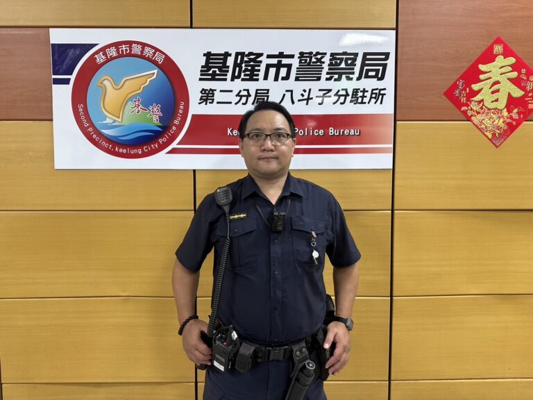 第二分局八斗子分駐所警員林祐達。(圖/記者薛秀蓮 翻攝)